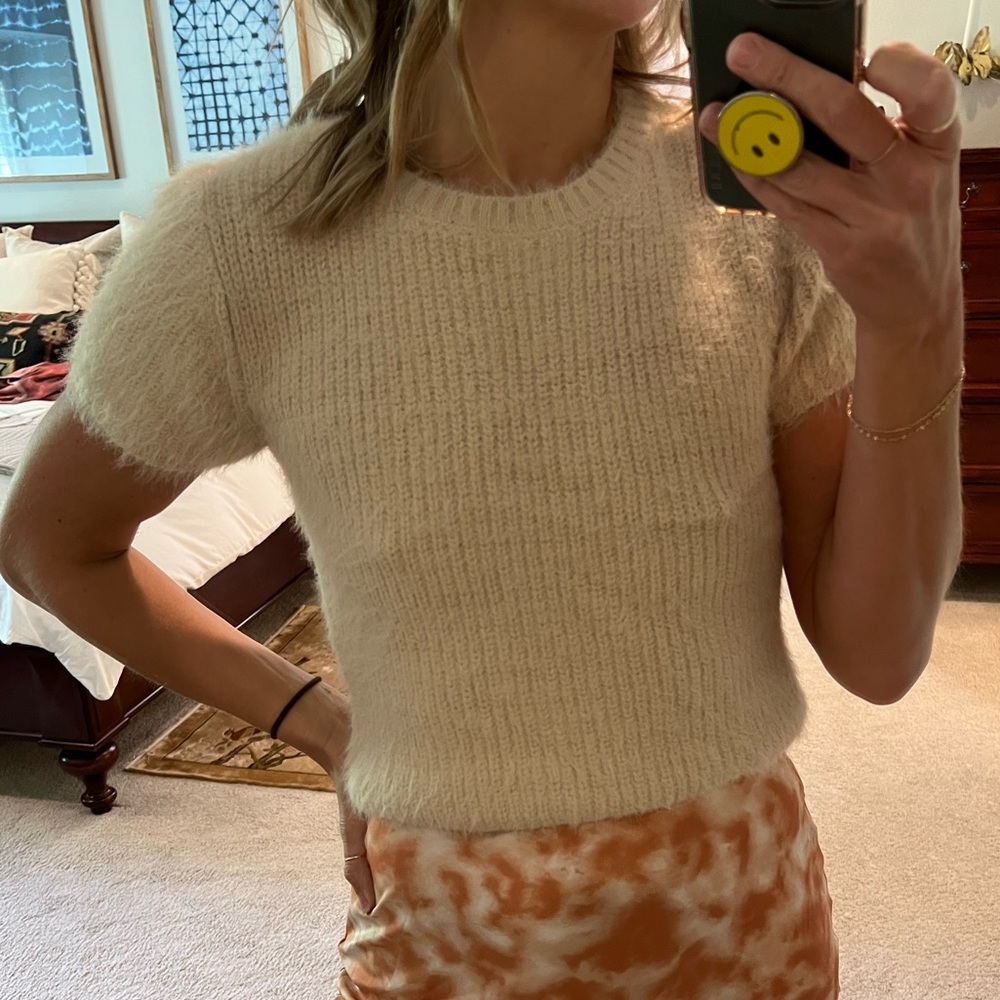 Zara fuzzy top